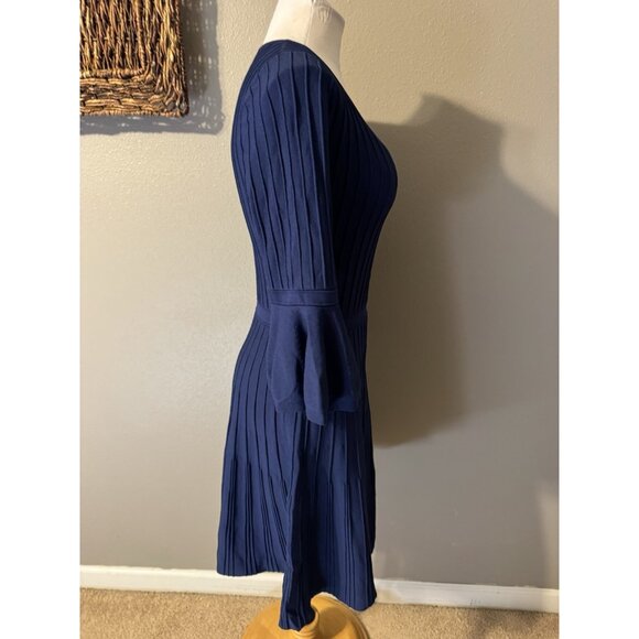 Lilly Pulitzer Brandi High Tide Dress S Small Blue Stretch 3/4 Sleeve $198 - Picture 11 of 16